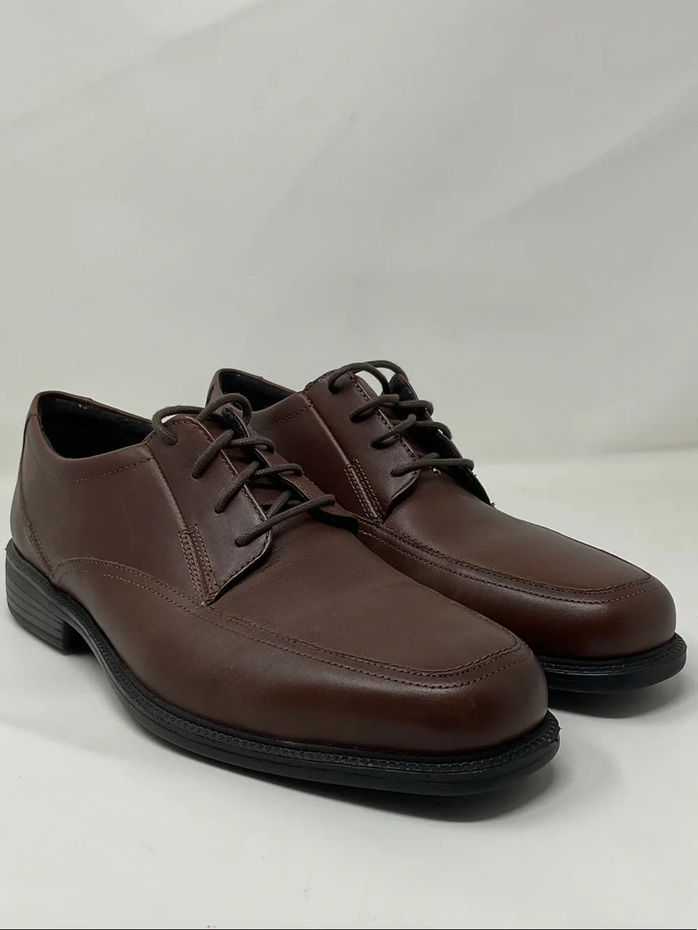 Bostonian Men’s Brown Leather Lace-Up Derby Shoes Size 10.5
